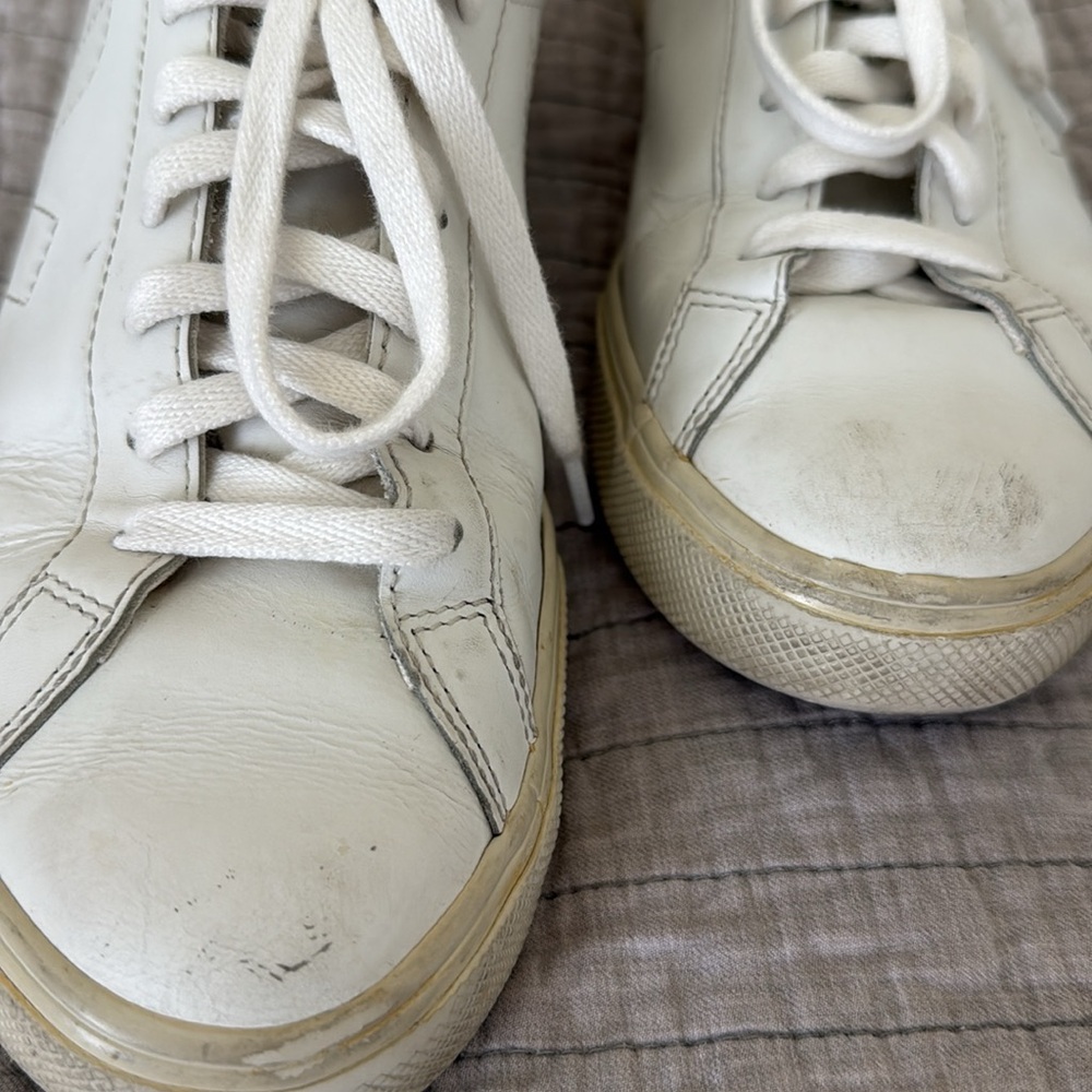 Veja Esplar White Leather Sneakers women size 38/7 - Picture 3 of 5